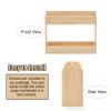 CMYUN Yoga Mat Holder Wood Yoga Mat Basket Floor, Yoga Mat Storage Bin for Foam Roller Dumbbell Kettlebells, Home Gym Yoga Mat Holder/Workout Storage Rack view 4