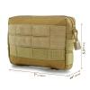 2 Pack Molle Pouches,Molle Admin Pouch,Small Molle Pouch for Tactical Vest Accessories,Tactical Pouch,Utility Gadget Organizer Tool Bag (01-Coyote Brown) view 2