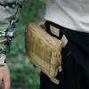 2 Pack Molle Pouches,Molle Admin Pouch,Small Molle Pouch for Tactical Vest Accessories,Tactical Pouch,Utility Gadget Organizer Tool Bag (01-Coyote Brown) view 4