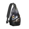 BTCOWZRV Emu Sling Backpack for Women Men Cross Chest Bag Diagonally Crossbody Shoulder Bag Travel view 3