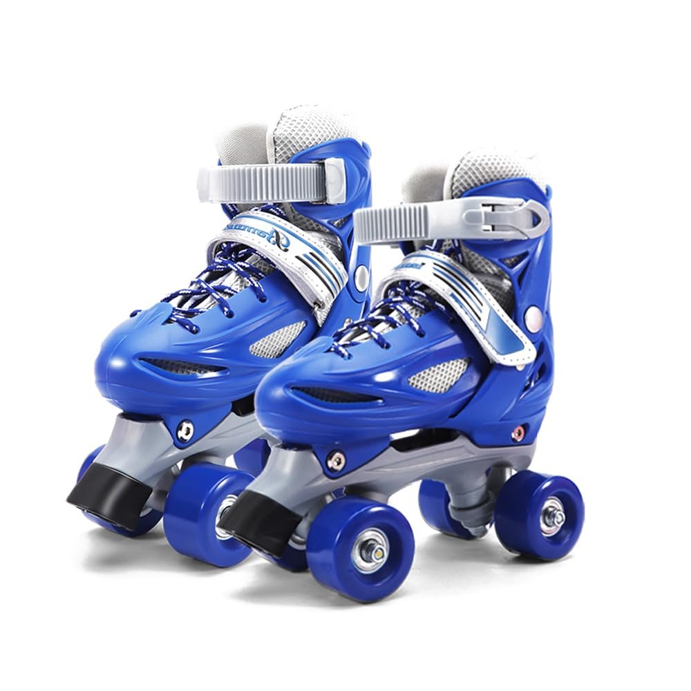 ACAGALA Breathable Skating Shoes Kids Beginner Roller Skating Shoes Stable Children Skates Adjustable Szie Roller Skates