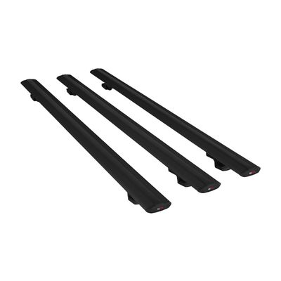 Compatible with Renault Express 2021-2025 Basic Model Car Roof Rack Cross Bar Black Aluminium 3 Bars