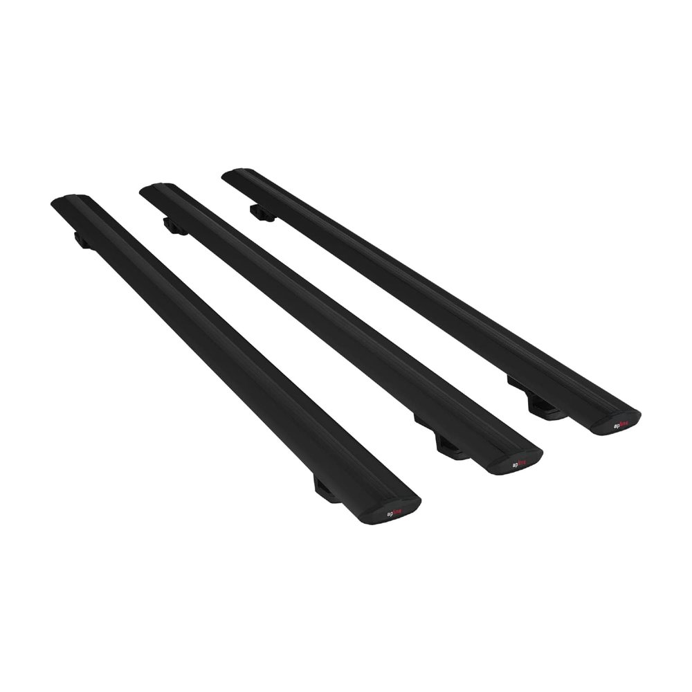 Compatible with Renault Express 2021-2025 Basic Model Car Roof Rack Cross Bar Black Aluminium 3 Bars