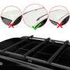 Compatible with Renault Express 2021-2025 Basic Model Car Roof Rack Cross Bar Black Aluminium 3 Bars view 2