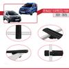 Compatible with Renault Express 2021-2025 Basic Model Car Roof Rack Cross Bar Black Aluminium 3 Bars view 4