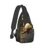 BTCOWZRV Funny Spider Sling Backpack for Women Men Cross Chest Bag Diagonally Crossbody Shoulder Bag Travel view 3