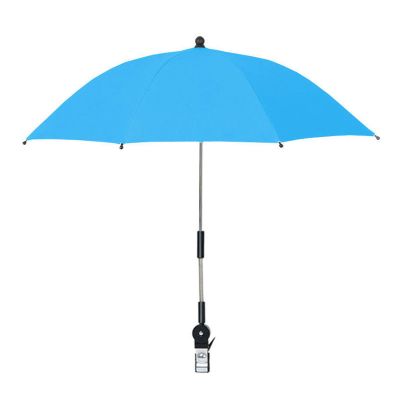 Marooma Chair Umbrella with Clamp, Flexible Outdoor Sun Protection Umbrella Portable Umbrella for Chair Beach Chairs Strollers Wheelchairs Patio Chairs Golf Carts 31.5 Inch(Blue)