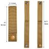Molle Straps with Snaps 4 inch 6 inch, Tactical Molle Strap with Button Molle Panel Straps, Military Backpack Molle Accessories Snap Strap, Small Outdoor Molle Connectors (Coyote, 4 inch - 8 PCS) view 2