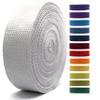 2" & 1.5'' & 1" Cotton Webbing - 5 Yards - 50+ Colors -%100 Natural Cotton - Turkish Woven - Heavy Duty 1 Inch 1.5 Inch 2 Inch Canvas Webbing for Sewing Straps Bags Climbing Indoors Craft DIY 116055 view 1