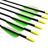 Fiberglass Practice Arrows Archery 24 Inch Target Shooting Safety Recurve Bows Suitable for Youth Children Woman Beginner 12 PCS view 2