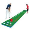 JINEKU Golf Putting Green Double Practice Mat, Adjustable 12 Holes, Sponge Foam Mat + PP Grass, Home Office Outdoor Gaming Competition, 350 x 45 cm view 1