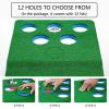 JINEKU Golf Putting Green Double Practice Mat, Adjustable 12 Holes, Sponge Foam Mat + PP Grass, Home Office Outdoor Gaming Competition, 350 x 45 cm view 4