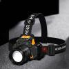 BORDSTRACT LED Rechargeable Headlamp, Gesture Sensor Control Head Torch, USB Charging,Suitable for Outdoor Activities, Camping(GY09 Sensor Headlamp Yellow) view 2