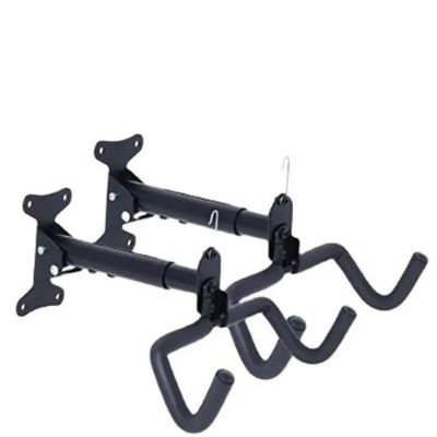 Menae Moon 2 Pack Retractable Bike Rack for Storage, Adjustable Bike Hangers for Garage, Wall-Mounted Bike Rack