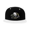 MULIHU Angry Panda Snapback Hat Flat Bill Hat Baseball Cap for Men Women Flat Brim Hats White view 2