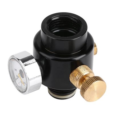 Fnppyrd Air Pressure Regulator, 1 Pieces of Adjustable Alloy Steel Co2 Regulator, Air Tank Compress Air Adjusting Valve Regulator, Output Pressure 0-300psi