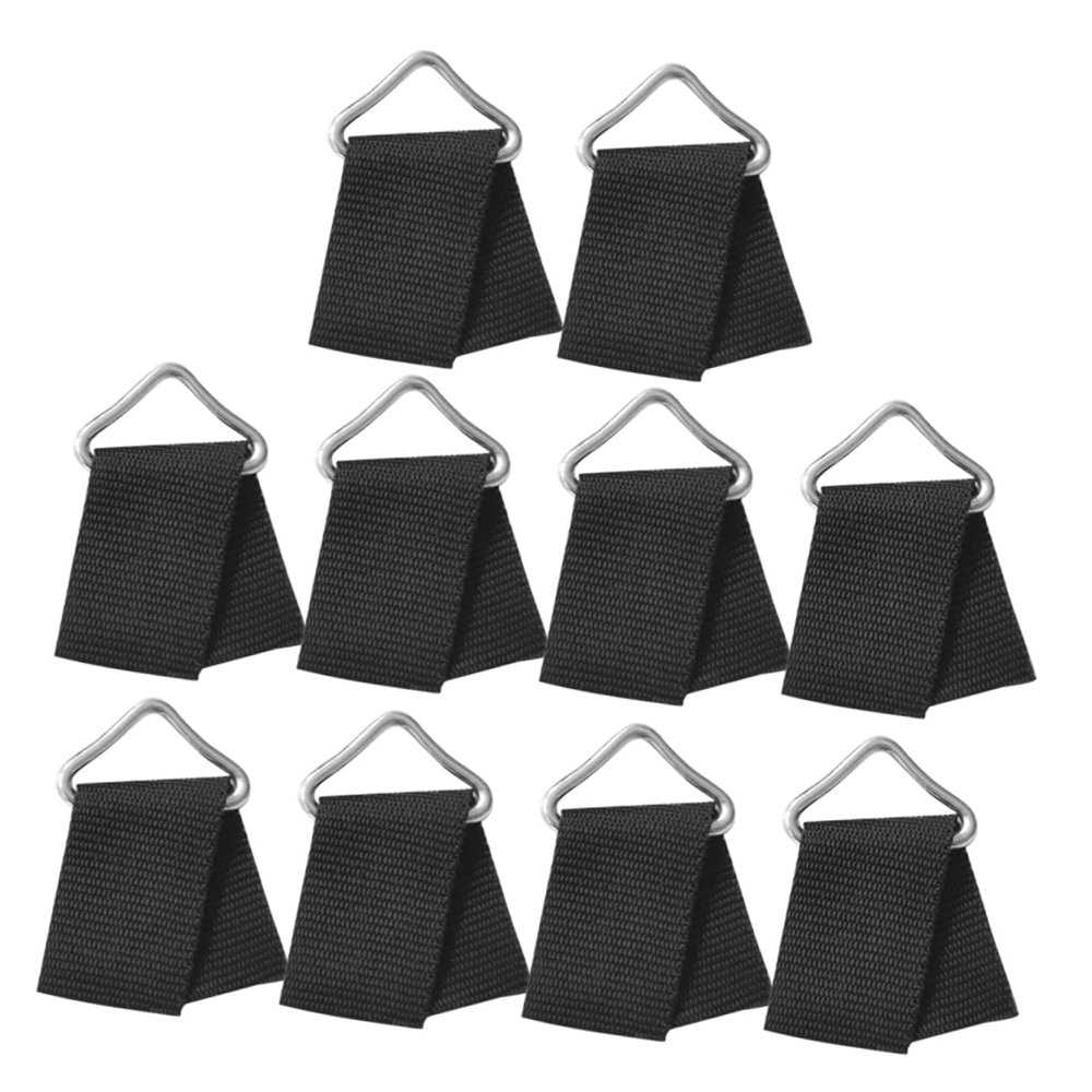BESPORTBLE 10sets Trampoline Parts Metal Triangle Buckles Replacement Net for Trampoline High Strength Sturdy