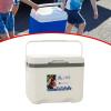Cooler Box Ice Box 6L Personal with Handle for Freeze/Hot Food Ice Chest Small Insulated Box for Beach Camping Stall Outdoor, White view 4