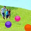 GCQJOQ 3 Pcs 9 Inch Inflatable Bouncy Balls with Hand Air Pump for Indoor Outdoor Play Balls (Pink, Purple, Orange) view 3