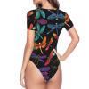 quopvn Cute Dragonfly Print Women'S Short-Sleeved Onesie Round Neck Short- Sleeved, X-Large view 4