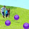 GCQJOQ 3 Pcs 9 Inch Inflatable Bouncy Balls with Hand Air Pump for Indoor Outdoor Play Balls (Purple) view 3