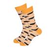 Barrel Down South Tennessee Socks for Men or Women - Apparel Gift for Tennessee Vols Fans - TN Volunteer Sport Fans and Alumni Gifts (Blend, Orange Stripe/Black TN) view 1