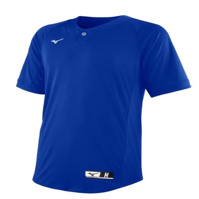 Mizuno Youth NXT 1-Button Baseball Jersey | Youth - Boys Baseball Jersey | Royal | US M