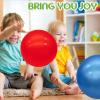 GCQJOQ 3 Pcs 9 Inch Inflatable Bouncy Balls with Hand Air Pump for Indoor Outdoor Play Balls (Red, Blue, Green) view 4