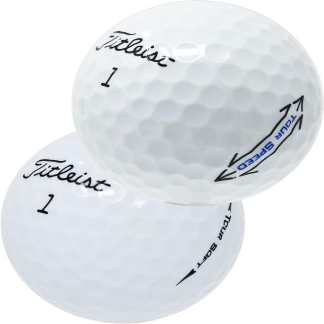LostGolfBalls - 48 Titleist Tour Golf Balls, a Special Mix of Tour Golf Balls in Mint Condition from Titleist Golf, AAAAA Quality, Recycled Used Golf Balls, White