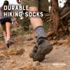 MERIWOOL Merino Wool Lightweight Hiking Socks, 3 Pairs Cushioned & Odor Resistant Outdoor Crew Socks for Men and Women view 2