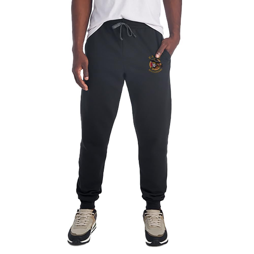 Campus Lab Park University Primary Logo Hip Print Unisex Jogger Sweatpants with Pockets for Men and Women, Black, 2X-Large