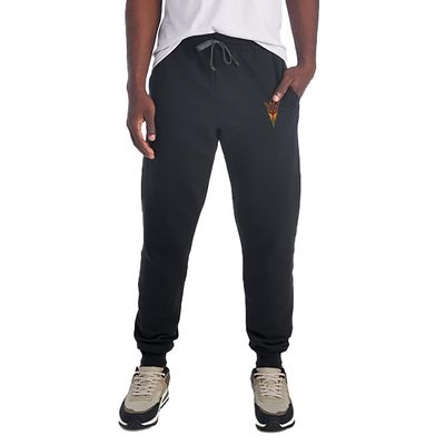 Campus Lab Arizona State University Primary Logo Hip Print Unisex Jogger Sweatpants with Pockets for Men and Women, Black, 2X-Large