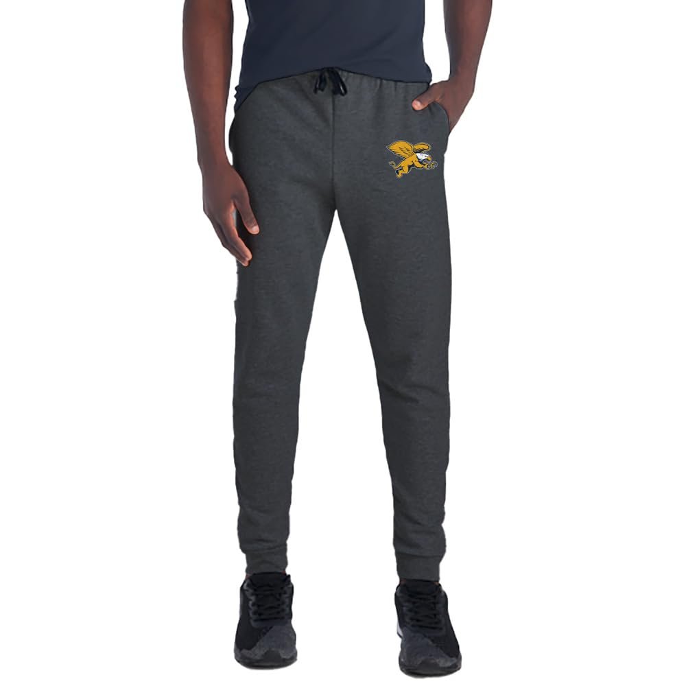 Canisius College Primary Logo Hip Print Unisex Jogger Sweatpants with Pockets for Men and Women, Charcoal, Medium