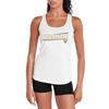 Vanderbilt University Collegiate Sleek Women's Sport Active Racerback Tank Top, White, Large view 1