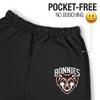 Campus Lab St. Bonaventure University Primary Logo Hip Print Unisex Jogger Sweatpants with Pockets for Men and Women, Black, Small view 3