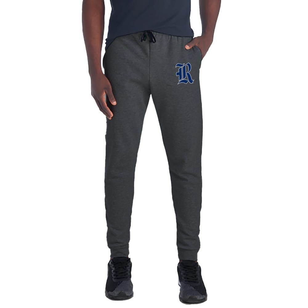 Campus Lab Rice University Primary Logo Hip Print Unisex Jogger Sweatpants with Pockets for Men and Women, Charcoal, Small