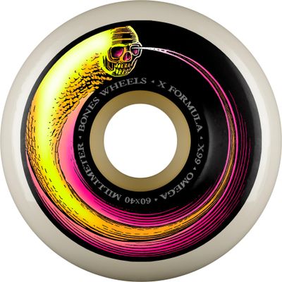Bones Wheels Omega X-Formula Skateboard Wheels, 60mm x 40mm, 99A