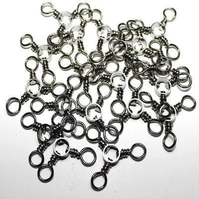 20 Pcs High Carbon Steel Three-Way Fishing Barrel Swivel 1# - 80LB Test - 20 Pcs