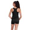 Tennessee State University Italic Name Collegiate Women's Sport Active Racerback Tank Top, Black, Small view 3
