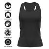 Tennessee State University Italic Name Collegiate Women's Sport Active Racerback Tank Top, Black, Small view 4