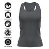 Vanderbilt University Curved Name Collegiate Women's Sport Active Racerback Tank Top, Charcoal, Large view 4