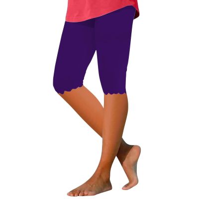 AMIMOJY Prime Try Before You Buy Women Jean Capris for Women High Waisted Tummy Control Stretch Tight Leggings 2024 Summer Knee Length Yoga Capris Compression Leggings for Women, XX-Large, 03-purple
