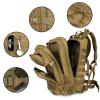 RooPoke Army Tactical Backpack 45L Large Military Assault Pack For Men,3 Day Bug Out Bag Molle Daypack For Women Camping Outdoor Sport Rucksack Backpacks-tan view 3