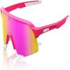 100% S3 - Sports Sunglasses for Women & Men - Impact Resistant Cycling and Riding - Biking Sunglasses UV Support - Tatis 24 LE - HiPER Vital Pink Mirror, Medium view 1