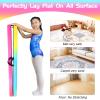 FC FUNCHEER 8FT Folding Balance Beam -Gymnastics Floor Beam -Gymnastics Equipment for Kids,Wood core- Anti-Slip Bottom and Carrying Bag for Home (Suede, Gradient Rainbow) view 4
