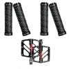 BUCKLOS Greener Double Lock on Bike Handlebar Grips Non-Slip Bicycle Rubber Handle bar Grip and MTB Flat Pedals 3 Bearings CNC Adult Road Bike Pedals view 1
