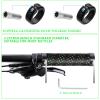 BUCKLOS Greener Double Lock on Bike Handlebar Grips Non-Slip Bicycle Rubber Handle bar Grip and MTB Flat Pedals 3 Bearings CNC Adult Road Bike Pedals view 4