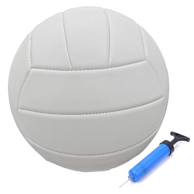 ABAJI Volleyball Official Size Thicker PVC Pure Color with Pump Waterproof Anti-Explosion Design Training Practice Indoor Outdoor Beach Pool Play