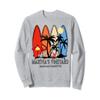 Martha's Vineyard Massachusetts Retro Surfboard Vintage Sweatshirt view 1
