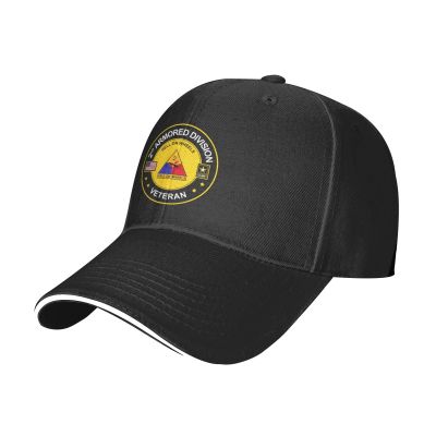 2nd Armored Division Veteran Men and Women Adjustable Baseball Cap Black